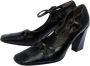 Miu Pre-owned Leather heels Black Dames - Thumbnail 3