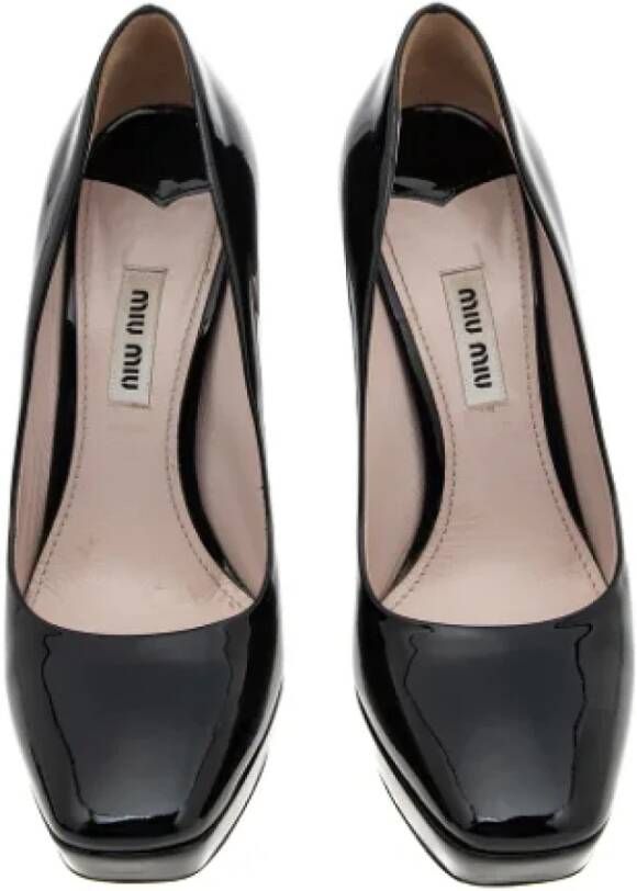 Miu Pre-owned Leather heels Black Dames