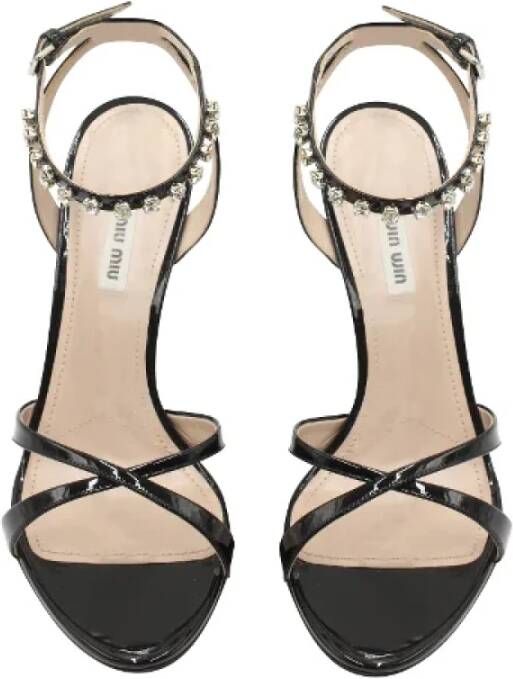 Miu Pre-owned Leather heels Black Dames
