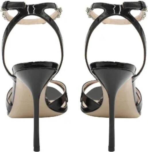 Miu Pre-owned Leather heels Black Dames