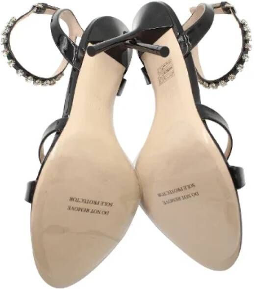 Miu Pre-owned Leather heels Black Dames