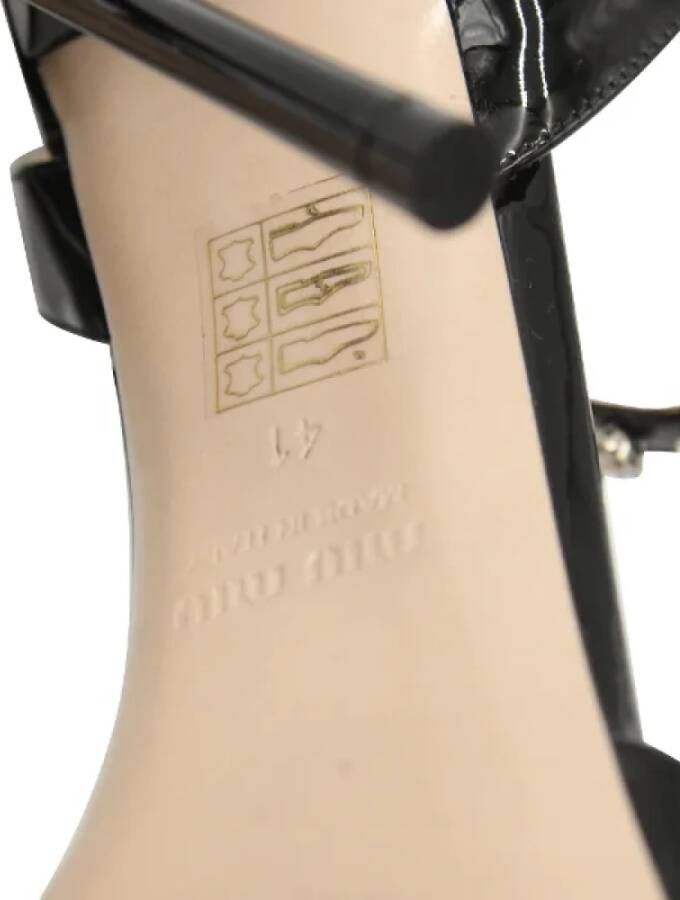 Miu Pre-owned Leather heels Black Dames