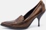 Miu Pre-owned Leather heels Brown Dames - Thumbnail 2