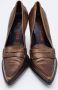 Miu Pre-owned Leather heels Brown Dames - Thumbnail 3