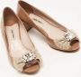 Miu Pre-owned Leather heels Brown Dames - Thumbnail 4