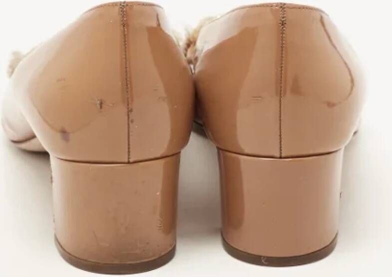 Miu Pre-owned Leather heels Brown Dames