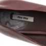 Miu Pre-owned Leather heels Brown Dames - Thumbnail 6