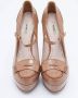 Miu Pre-owned Leather heels Brown Dames - Thumbnail 3