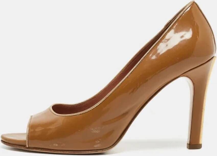 Miu Pre-owned Leather heels Brown Dames