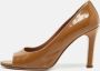 Miu Pre-owned Leather heels Brown Dames - Thumbnail 2