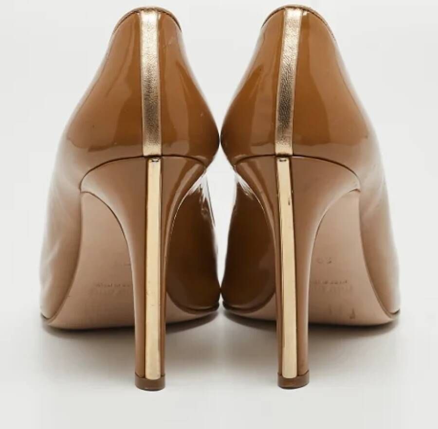 Miu Pre-owned Leather heels Brown Dames