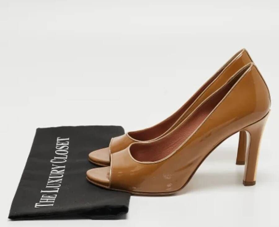 Miu Pre-owned Leather heels Brown Dames