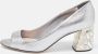 Miu Pre-owned Leather heels Gray Dames - Thumbnail 2