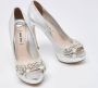 Miu Pre-owned Leather heels Gray Dames - Thumbnail 4