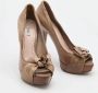 Miu Pre-owned Leather heels Gray Dames - Thumbnail 4