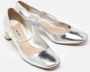 Miu Pre-owned Leather heels Gray Dames - Thumbnail 3