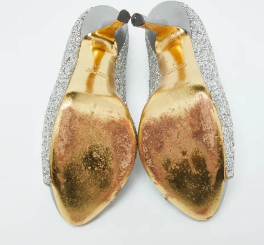 Miu Pre-owned Leather heels Gray Dames
