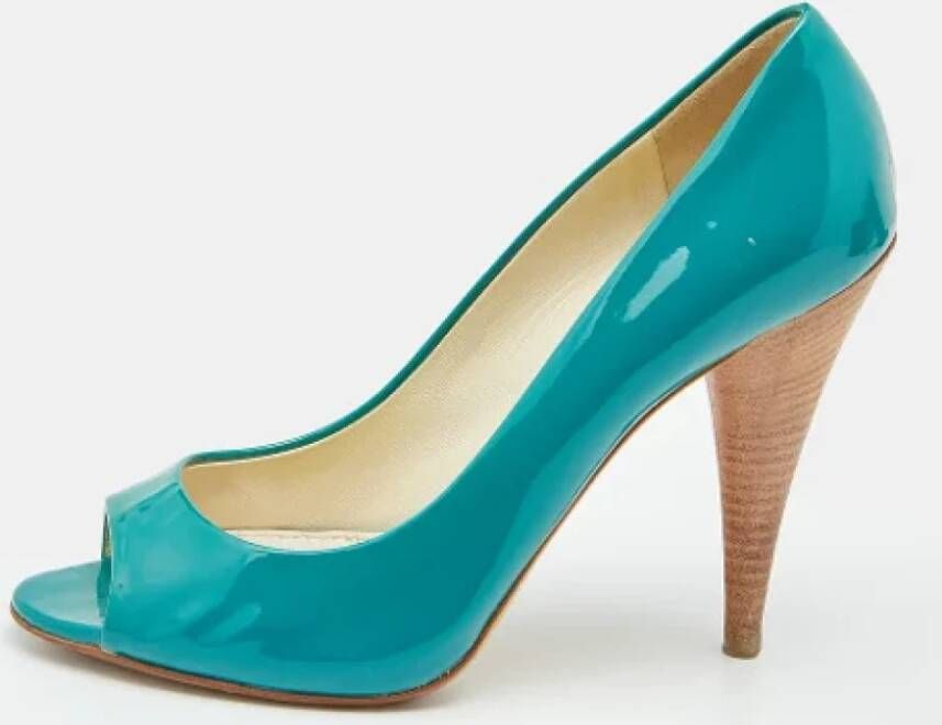 Miu Pre-owned Leather heels Green Dames