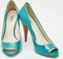 Miu Pre-owned Leather heels Green Dames - Thumbnail 4