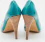 Miu Pre-owned Leather heels Green Dames - Thumbnail 5