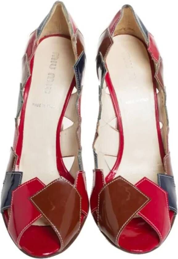 Miu Pre-owned Leather heels Multicolor Dames