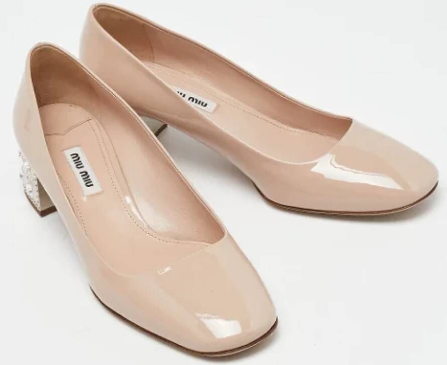 Miu Pre-owned Leather heels Pink Dames