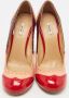 Miu Pre-owned Leather heels Red Dames - Thumbnail 3