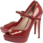 Miu Pre-owned Leather heels Red Dames - Thumbnail 3