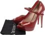 Miu Pre-owned Leather heels Red Dames - Thumbnail 7