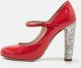Miu Pre-owned Leather heels Red Dames - Thumbnail 2