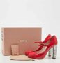 Miu Pre-owned Leather heels Red Dames - Thumbnail 9