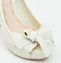 Miu Pre-owned Leather heels White Dames - Thumbnail 7