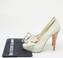 Miu Pre-owned Leather heels White Dames - Thumbnail 8