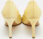 Miu Pre-owned Leather heels Yellow Dames - Thumbnail 5