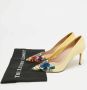 Miu Pre-owned Leather heels Yellow Dames - Thumbnail 9