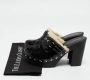 Miu Pre-owned Leather mules Black Dames - Thumbnail 8