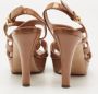 Miu Pre-owned Leather sandals Beige Dames - Thumbnail 5