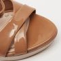 Miu Pre-owned Leather sandals Beige Dames - Thumbnail 7