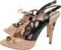 Miu Pre-owned Leather sandals Beige Dames - Thumbnail 3