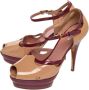 Miu Pre-owned Leather sandals Beige Dames - Thumbnail 3