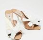 Miu Pre-owned Leather sandals Beige Dames - Thumbnail 4