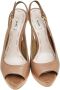 Miu Pre-owned Leather sandals Beige Dames - Thumbnail 2