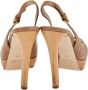 Miu Pre-owned Leather sandals Beige Dames - Thumbnail 3