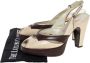 Miu Pre-owned Leather sandals Beige Dames - Thumbnail 8