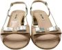 Miu Pre-owned Leather sandals Beige Dames - Thumbnail 2