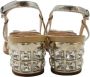 Miu Pre-owned Leather sandals Beige Dames - Thumbnail 4