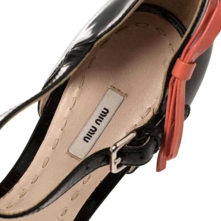 Miu Pre-owned Leather sandals Black Dames