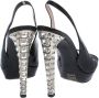 Miu Pre-owned Leather sandals Black Dames - Thumbnail 4