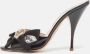 Miu Pre-owned Leather sandals Black Dames - Thumbnail 2