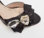Miu Pre-owned Leather sandals Black Dames - Thumbnail 7